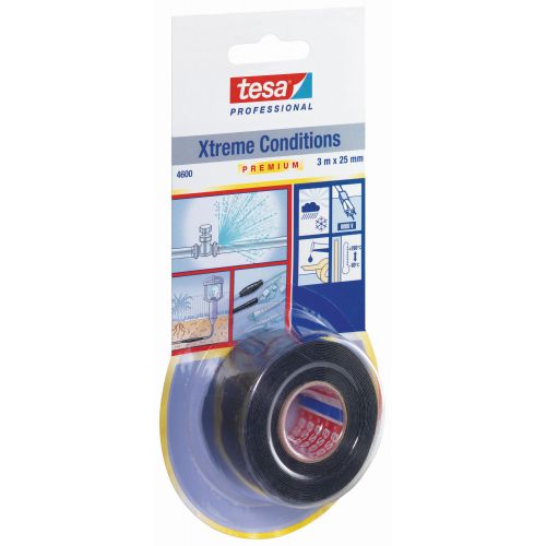 tesa 4600 Xtreme Conditions 3m x 25mm Negro