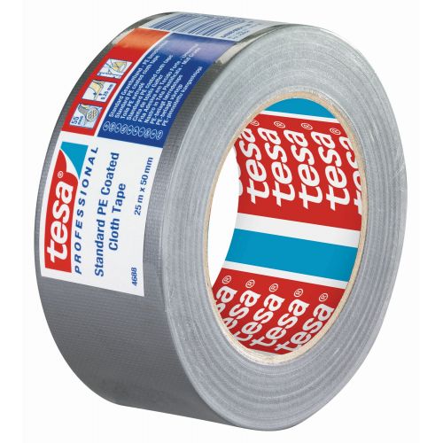 tesa 4688 Cinta de tejido Gaffer  25m x 50mm Plata