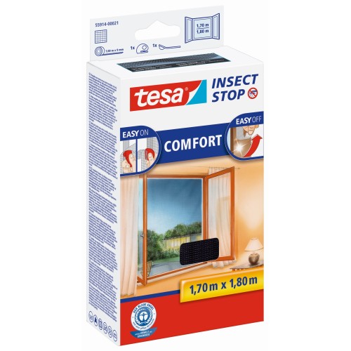 MALLAS VENTANAS COMFORT 1,7X1,8 NEGRA