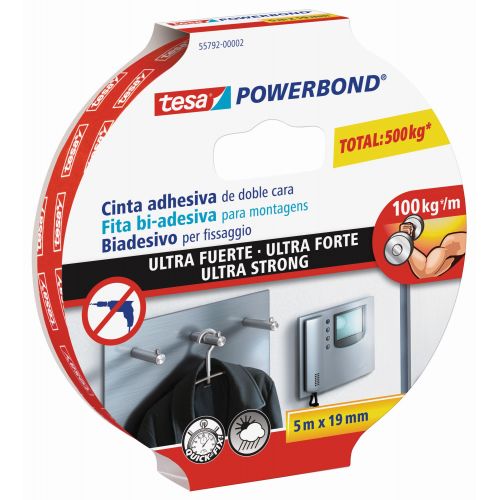 tesa Powerbond Ultrastrong Cinta 5m x 19mm