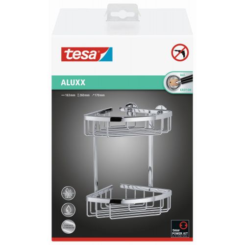 tesa Aluxx Cesta esquinera de ducha doble (Kit recambio BK43-2)