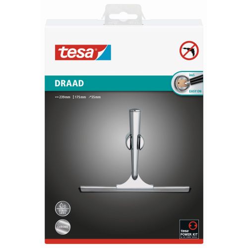 tesa Draad Limpia cristales de ducha con colgador (Kit recambio pedir )