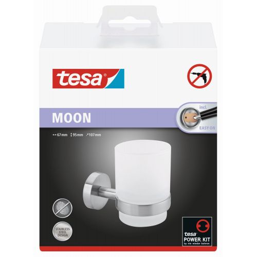 tesa Moon Soporte de vaso de cristal (Kit recambio BK20-1)