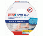 tesa Cinta Antideslizante Baño Y Ducha 5m x 25mm Transp.