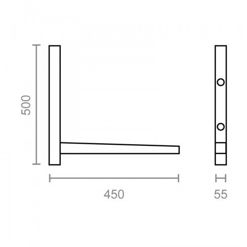 JGO SOPORTE AIRE AC01 500x450mm BE