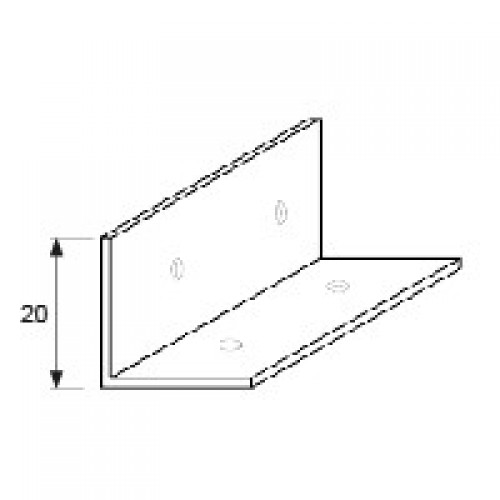 PERFIL L INTERIOR CB13 20x1800mm IN