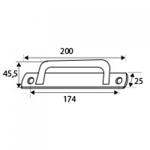 ASA PLACA REDONDA 6803 ALUM BL