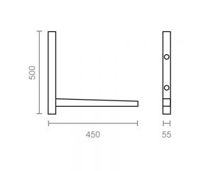 JGO SOPORTE AIRE AC01 500x450mm BE