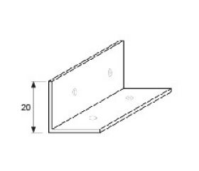 PERFIL L INTERIOR CB13 20x1800mm IN