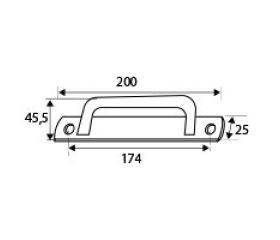 ASA PLACA REDONDA 6803 ALUM BL