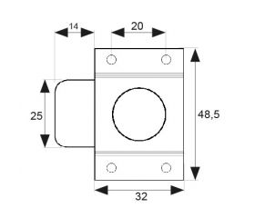 PASADOR RULETA 6825 ALUM NE