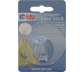 COLGADOR EASY STICK 68 MM TRANSPARENTE