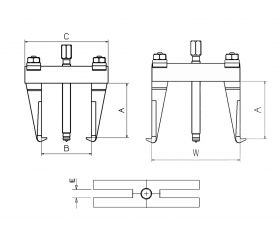 EXTRACTOR FORZA SERIE 1000 DE 2 PATAS