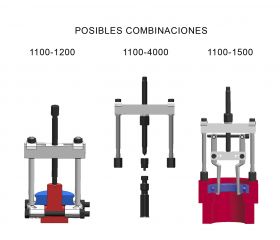 EXTRACTOR FORZA SERIE 1100 DE 2 ALARGADERAS