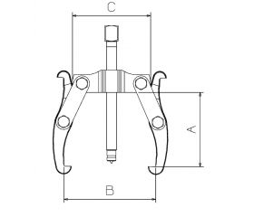 EXTRACTOR REVERSIBLE FORZA SERIE 1400 DE 2 PATAS