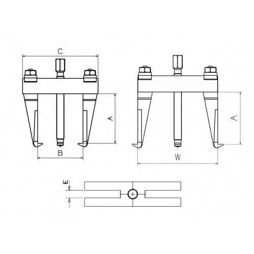 EXTRACTOR FORZA SERIE 1000 DE 2 PATAS