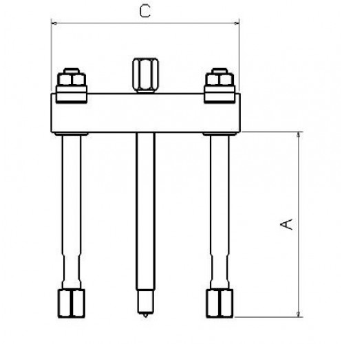 EXTRACTOR FORZA SERIE 1100 DE 2 ALARGADERAS