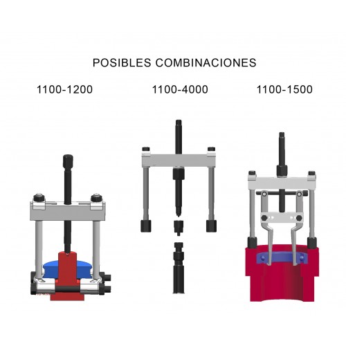 EXTRACTOR FORZA SERIE 1100 DE 2 ALARGADERAS