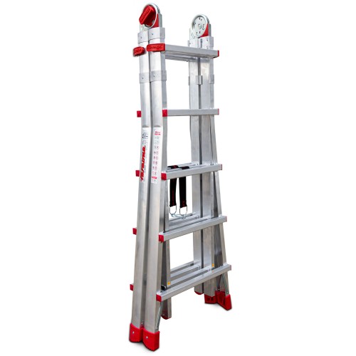 TELES | Escalera telescópica de aluminio multiusos súper profesional Peldaños 10+10