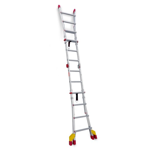 TELES | Escalera telescópica de aluminio multiusos súper profesional Peldaños 8+8