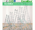 ES-DOBLE | Escalera de bricolaje de 2 tramos