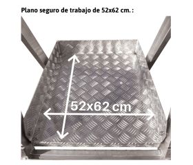 ES-SM | Escalera de almacén con plataforma y ruedas