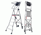 PL | Escalera plegable con amplia plataforma de trabajo