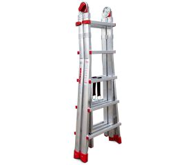 TELES | Escalera telescópica de aluminio multiusos súper profesional Peldaños 10+10