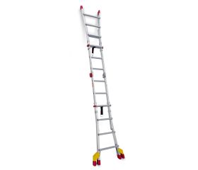 TELES | Escalera telescópica de aluminio multiusos súper profesional Peldaños 8+8