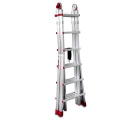 TELES | Escalera telescópica de aluminio multiusos súper profesional Peldaños 12+12