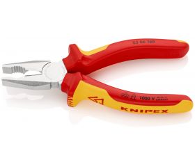 Knipex Alicate universal con mangos bicomponentes aislados 160 mm