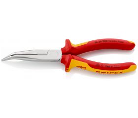 Knipex Alicate de montaje boca cigüeña (boca en ángulo 40º) con mangos bicomponentes aislados 200 mm