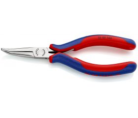 Knipex Alicate de montaje para electrónica, bocas 45º semiredondas 145 mm