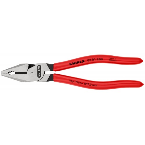 Knipex Alicate universal de fuerza con mangos recubiertos de plástico 200 mm