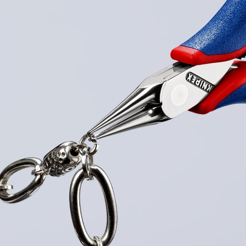 Knipex Alicate de montaje para electrónica, bocas redondas 115 mm