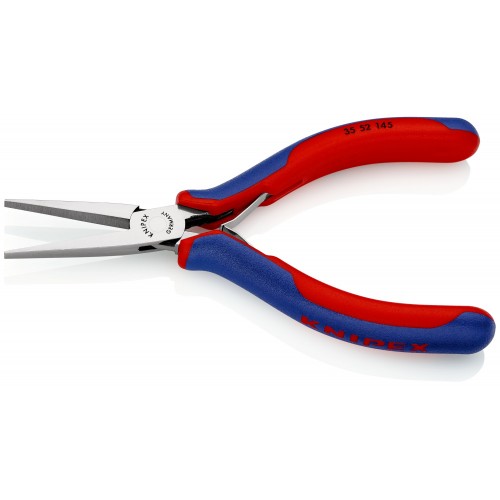 Knipex Alicate de montaje para electrónica, bocas planas 145 mm