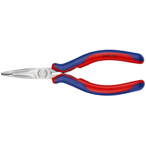 Knipex Alicate de montaje para electrónica, bocas 45º semiredondas 145 mm