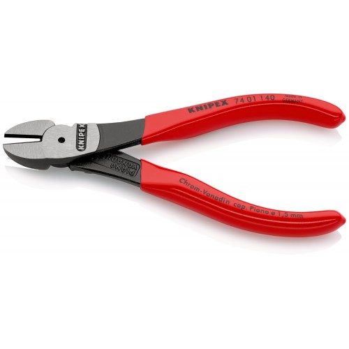 Knipex Alicate de corte diagonal de fuerza con mangos recubiertos de plástico 140 mm