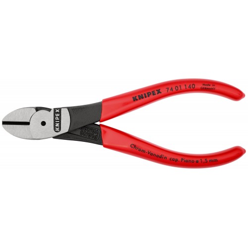 Knipex Alicate de corte diagonal de fuerza con mangos recubiertos de plástico 140 mm