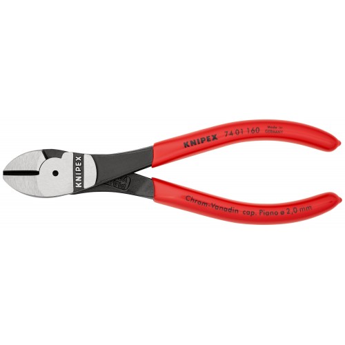 Knipex Alicate de corte diagonal de fuerza con mangos recubiertos de plástico 160 mm