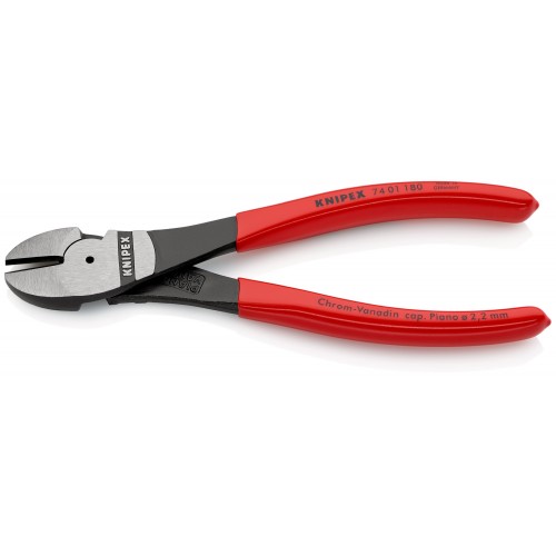 Knipex Alicate de corte diagonal de fuerza con mangos recubiertos de plástico 180 mm