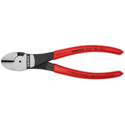 Knipex Alicate de corte diagonal de fuerza con mangos recubiertos de plástico 180 mm