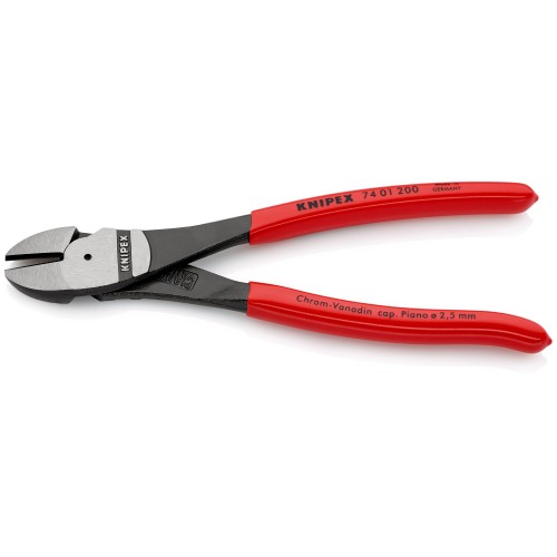 Knipex Alicate de corte diagonal de fuerza con mangos recubiertos de plástico 200 mm