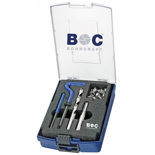 Bohrcraft Kit reparador de roscas 14-uds. en caja ABS // GR-MF12 x 1,00