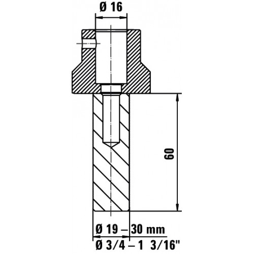 Bessey Adaptador para mordazas TW16AW 20 mm