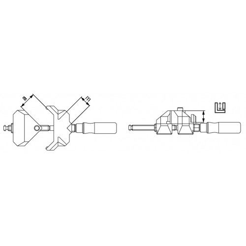 Bessey Mordaza para ángulos Serie WS 2 x 100 mm