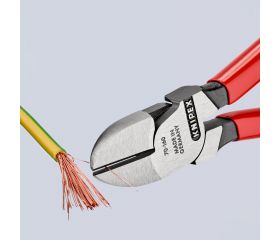 Knipex Alicate de corte diagonal con mangos recubiertos de plástico