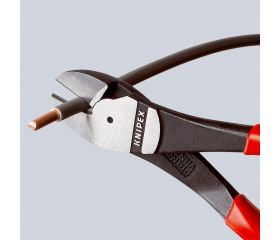 Knipex Alicate de corte diagonal de fuerza con mangos recubiertos de plástico 140 mm