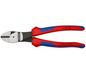 Knipex Alicate de corte diagonal de fuerza con mangos bicomponentes 200 mm