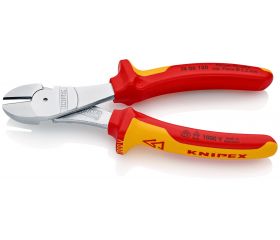 Knipex Alicate de corte diagonal de fuerza con mangos bicomponentes aislados 180 mm